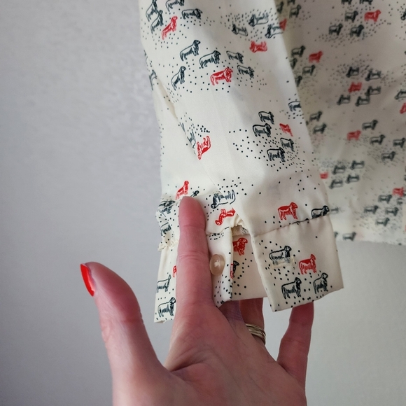 JACK WINTER x VINTAGE 70s black sheep red sheep button-up shirt 14 - Picture 11 of 13